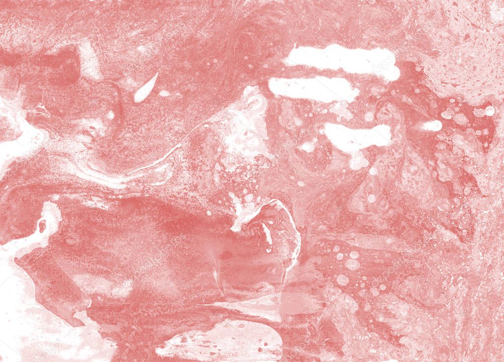 white and pink living coral marble texture