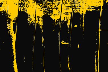sarı ve siyah arka plan dokusu ile grunge fırça darbeleri boya