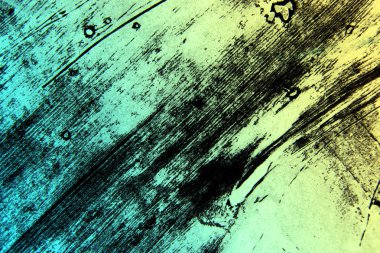  Siyah ve mavi ve sarı degrade el boyalı arka plan dokusu ile grunge fırça darbeleri