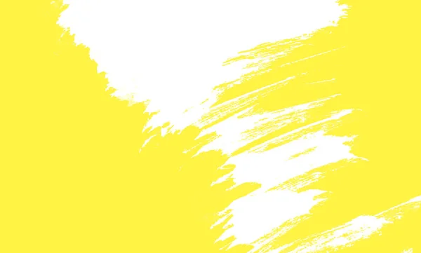 夏の黄色と白を抽象的なグランジ ブラシ テクスチャ背景を描画 — ストック写真