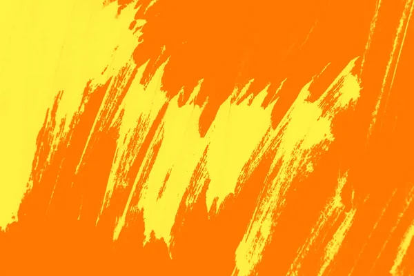 夏の黄色とオレンジを抽象的なグランジ ブラシ テクスチャ背景を描画 — ストック写真