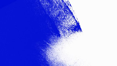 Beyaz ve mavi boya arka plan doku grunge fırça darbeleriyle