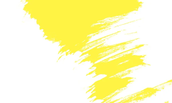 白と黄色のペンキの抽象的な背景テクスチャ グランジ ブラシ ストロークで — ストック写真