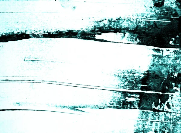 Біло-блакитна фарба абстрактна фонова текстура з гранжевими пензликами — стокове фото