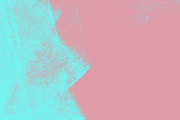 粉红色和蓝色的油漆抽象的背景纹理与格格笔触 — 图库照片