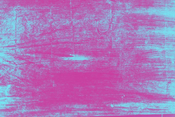 Рожево-блакитна фарба абстрактна фонова текстура з гранжевими пензликами — стокове фото