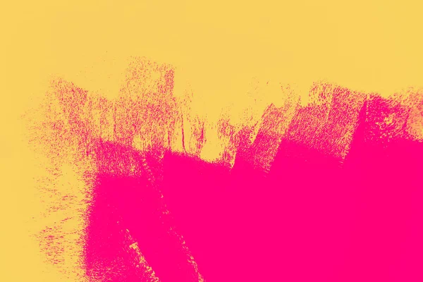 pink and yellow orange paint abstract background texture with grunge brush strokes