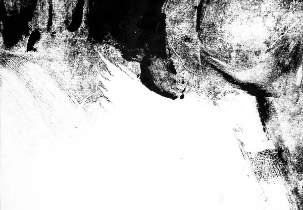 黒と白のペイント ブラシ ストロークの背景 — ストック写真