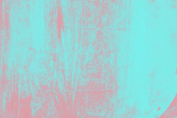 ピンク珊瑚と青のペイント ブラシ ストロークの背景 — ストック写真