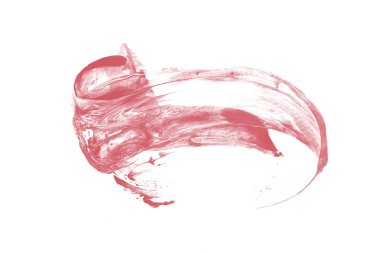 pembe mercan boya fırça noktalar beyaz arka plan üzerinde