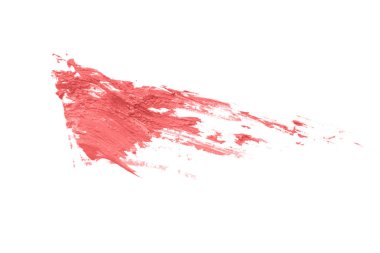pembe mercan boya fırça noktalar beyaz arka plan üzerinde
