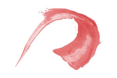 pembe mercan boya fırça noktalar beyaz arka plan üzerinde