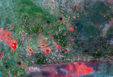 soyut kırmızı yeşil mavi mermer doku, akrilik sanat