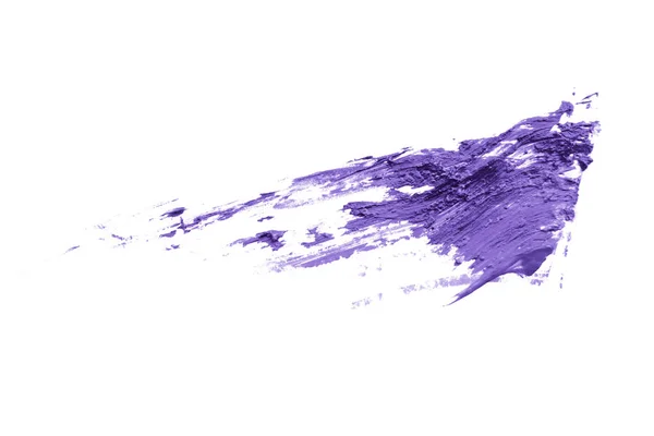 Violette Pinselflecken auf weißem Hintergrund — Stockfoto
