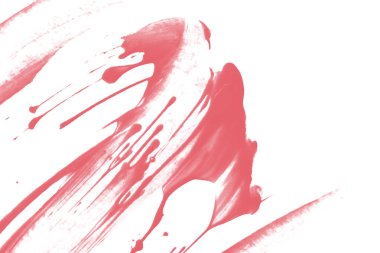 mercan pembe boya fırça beyaz lekeler 