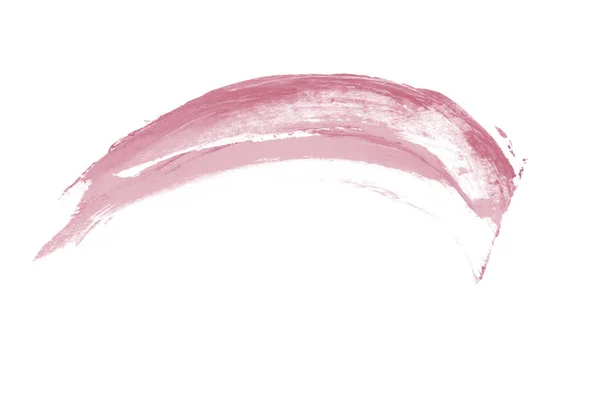 Pontos de pincel de tinta rosa coral no branco — Fotografia de Stock