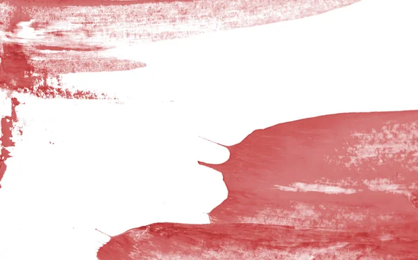 Taches de pinceau rose corail sur blanc — Photo