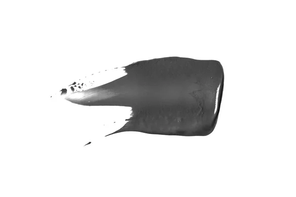 Macchie pennello nero su sfondo bianco — Foto Stock