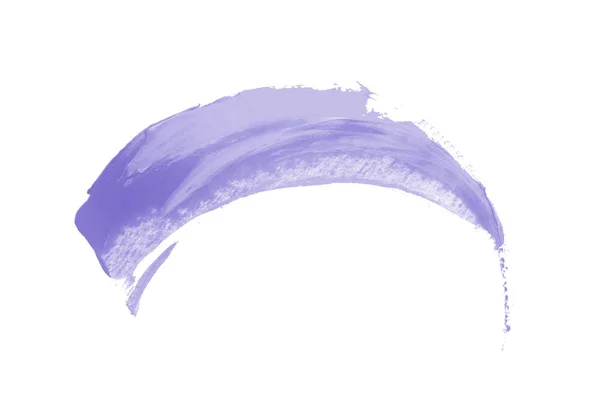 Фіолетова лавандова фарба плями пензля на білому — стокове фото