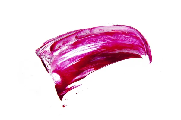 Фиолетовые розово-голубые пятна кисти на белом фоне — стоковое фото