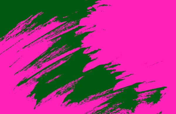 Зелено-рожевий фон пензлем мазки — стокове фото