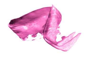 beyaz arka plan üzerinde pembe boya fırça lekeleri