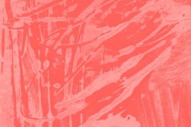 turuncu mercan pembe boya fırça sıyrık arka plan 