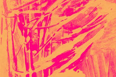 pembe turuncu boya fırça darbeleri arka plan 
