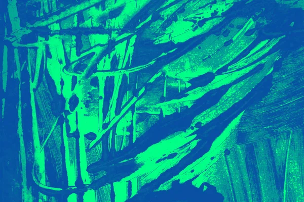 Зеленый мятный синий цвет кисти мазки фона — стоковое фото