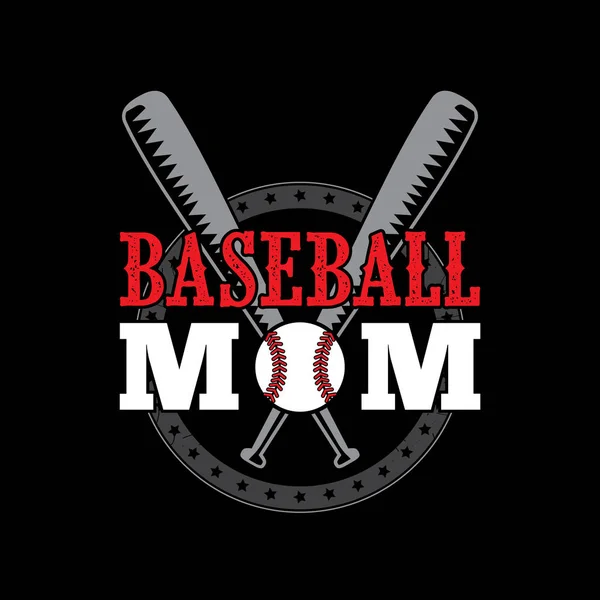 Baseball Mom. Best for print design.