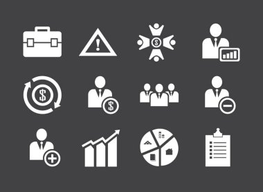 İş simge kümesi paket. İşletmeniz için en iyi