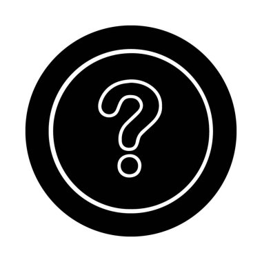 Web veya mobil uygulaması için frekans soru kutsal kişilerin resmi, siyah simgesi renk, iyi sorun.