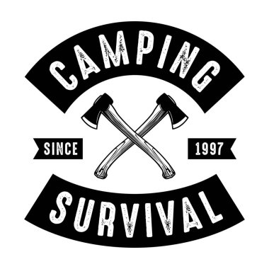 Logo ve rozet, iyi baskı için macera. markanız için en iyi çözüm