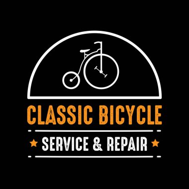 Bisiklet rozet ve Logo, iyiliği için yazdırın. en iyi vektör