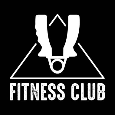 Fitness rozet ve Logo, iyiliği için tasarım yazdırın. En iyi vektör