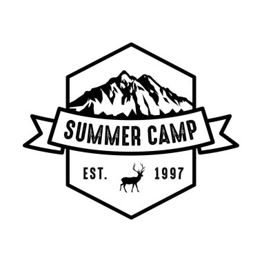 Logo ve rozet, iyi baskı için macera. markanız için en iyi çözüm