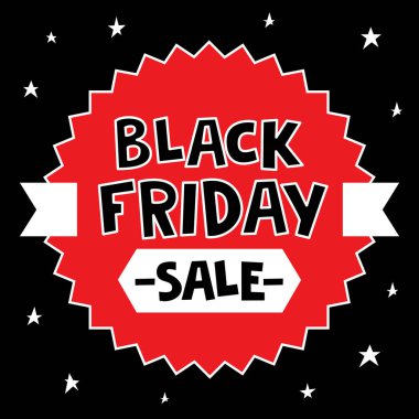 Siyah Cuma Banner reklam işiniz olay için yazdırma için iyi