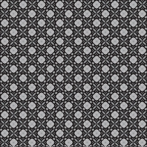 Batik Noir Blanc Texture Fond Bon Pour Décoration — Image vectorielle