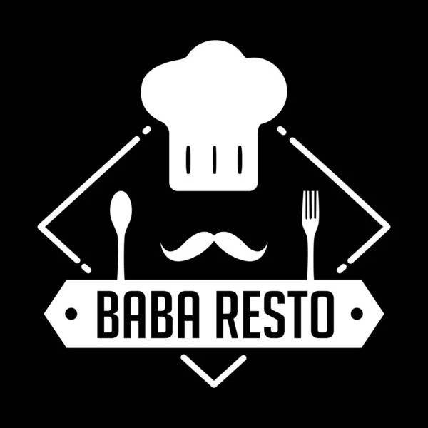 Restoran rozet ve Logo, iyiliği için yazdırın. en iyi vektör