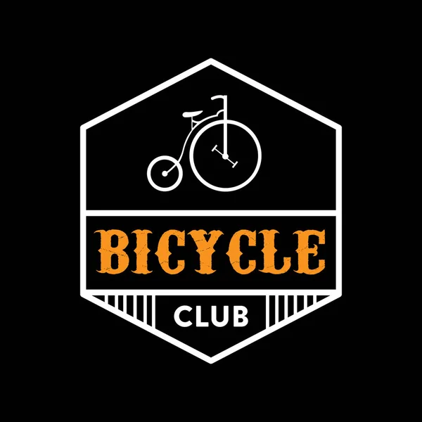 Велосипедний Знак Логотип Добре Підходить Друку Найкращий Вектор — стоковий вектор
