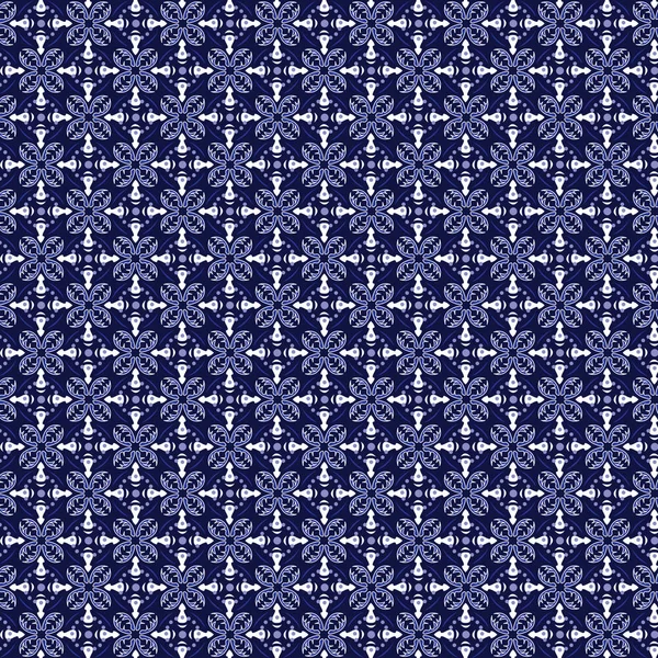 Batik Blå Toner Textur Och Bakgrund Bra För Dekoration — Stock vektor