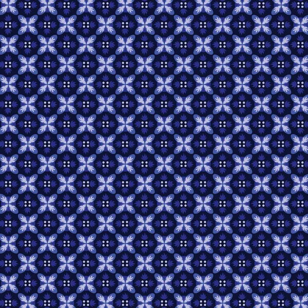 Batik Niebieskie Tony Tekstury Tła Dobry Dekoracji — Wektor stockowy