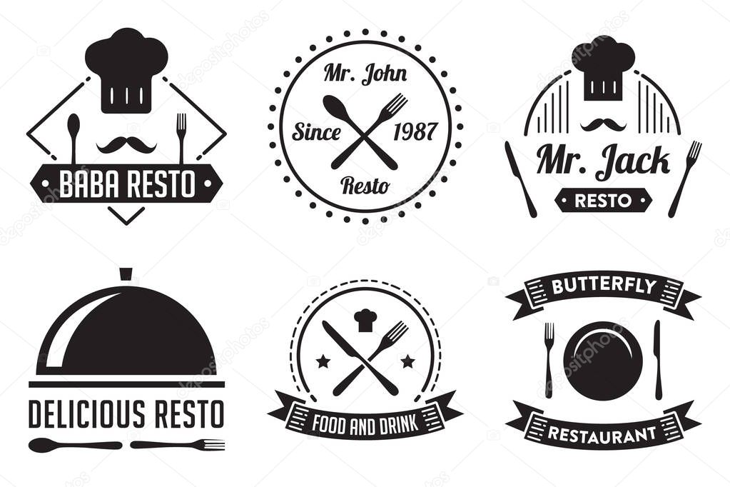 Restaurant Badge and Logo, good for print. best vector