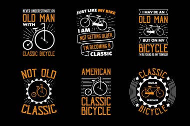 Bisiklet teklif ve söyleyerek. Bisiklet alıntı kümesi