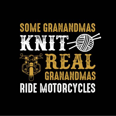 Motosiklet teklif ve söyleyerek. Gerçek örgü bazı Nineler