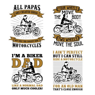 Motorcu Quotes söyleyerek, t-shirt, kupa, çerçeve ve diğer gibi baskı tasarımı için en iyi 100 vektör