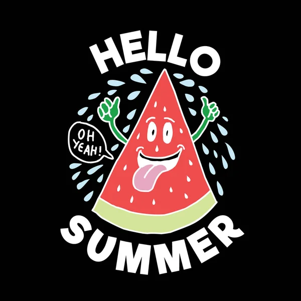 Hola Verano 100 Vector Mejor Para Diseño Impresión Como Camiseta — Archivo Imágenes Vectoriales