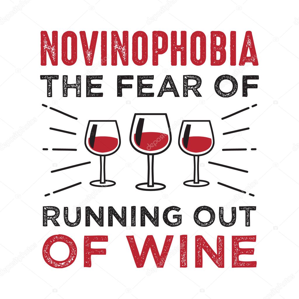 the fear of running out of wine