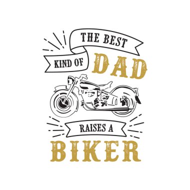 Baba s gün söyleyerek ve tırnak. Baba motorcu en iyi tür