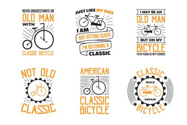 Bisiklet teklif ve söyleyerek. Bisiklet alıntı kümesi